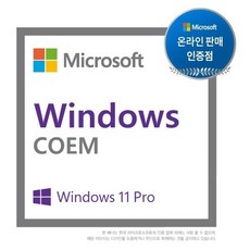 [마이크로소프트] Windows 11 Pro [COEM(DSP)/영문/64bit]