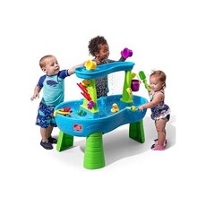 Step2 Rain Showers Splash Pond Toddler Water Table Kids Water and Sand Activity Sensory Playset S