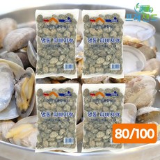 진보종합상사 냉동 피바지락 80-100 500g 조개 업소용 탕 봄 제철음식 건강 보양, 4개