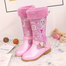 미스진 여아 스노우 부츠 유아 기모 공주 구두