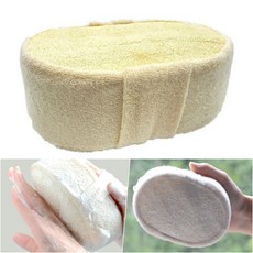 쑥으로천연염색한면혼방샤워볼