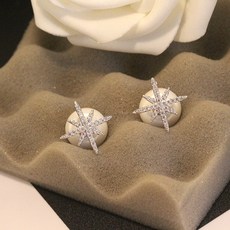 스와로브스키깃털귀걸이