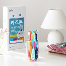 라호 키즈몬 유아동 칫솔 10p 랜덤 발송, 1세트, 10개입 - 스텝2