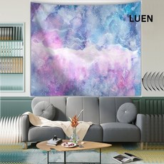 LUEN 호페로 다용도 가리개 바란스 인테리어 가림막 주방 방 패널 문 포인트 베란다 파티션 커튼, 몽환오로라