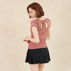 [엠피지] [MPG_]메쉬 포인트 슬림핏 반팔티_ASH ROSE(MKKFLTSS04)