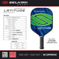 Selkirk 미국 명품 피클볼 라켓Lakeside Lime, Lakeside Lime