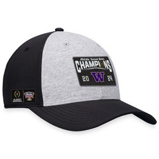 워싱턴 허스키스 세계 대학 축구 플레이오프 2024 슈가볼 챔피언 트럭커 조절 모자 - 헤더 그레이/블랙 287865