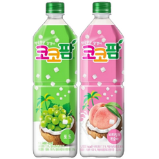 코코팜 피치 핑크 복숭아 + 포도, 1세트, 1L
