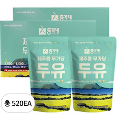 총각네 제주콩 무가당 두유 190ml 40개, 520개