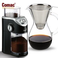 코맥 전동 커피그라인더(ME4) + 스텐필터 카라페드립세트 600ml (ME4+DG1)