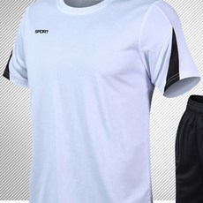 시원하고 가벼운재질 남성운동복세트 고급운동복 세트운동복 반팔운동복 ar42EA, 3XL, 화이트