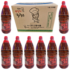 참맛기름 1.8L X 8통 고소한 가성비 전철우 참기름 업소용 대용량 참고을 식당용 향미유