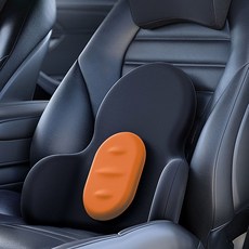 란닝비아 차량용 허리보호쿠션 메모리큐브 등받이쿠션 가능조절 허리베게