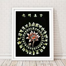 수재샵 광명진언 (샤이닝 5D 가로 60cm X 세로 80cm) 보석십자수