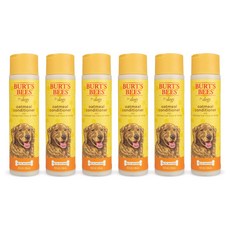 Burt's Bees for Pets Natural Oatmeal Conditioner w Burt's Bees 콜로이드 귀리 가루와 꿀이 함유된 애완동물용 천연 오트밀 컨디셔너, 6개, 296ml