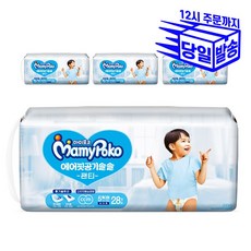 마미포코 에어핏 공기솔솔 팬티형 기저귀 남아용 특대형 5단계(13-18kg), 112매