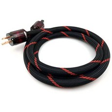 WAudio 10 AWG Hi-End HiFi Audio Universal AC Power Cable Power Cord US, 상세내용참조