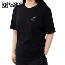 블랙야크 남여 공용 심플 라운드 기본 반팔 티셔츠