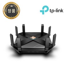 티피링크 와이파이6 기가 8포트 듀얼밴드 게이밍 유무선공유기, 0 -국내정품- Archer AX6000, 1개