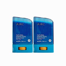 [KT알파쇼핑]1+1 AHC 내추럴 퍼펙션 더블 쉴드 선스틱22g, 22g, 2개