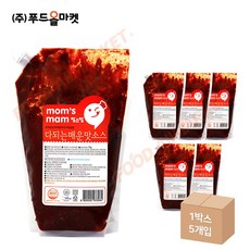 푸드올마켓_ 맘스맘 다되는매운맛소스 2kg /냉장 한박스 (2kg x 5ea), 5개