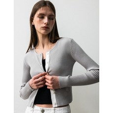 제너럴아이디어 GENERALIDEA GNRL 리브드 가디건 GREY / WBD1L04508