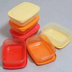타파웨어 스몰세이버 반찬통 찬기 밀폐용기 6P 세트, 6개, 500ml