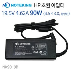 HP 90W 노트북 어댑터 충전기 PPP012A-S PPP012D-S PPP012C-S PPP012L-E 호환 19.5V 4.62A 외경 4.5mm 아답타 아답터, AD-NK9019B