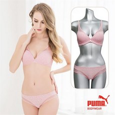푸마바디웨어 이월 3P UP 브라팬티 3종 핑크레오파드 5FXIFF22