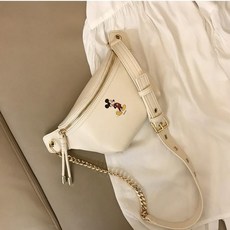 미키 마우스 캐주얼 체인 크로스백 힙색
