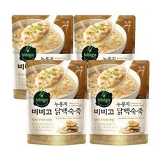 비비고 누룽지 닭백숙죽, 420g, 4개