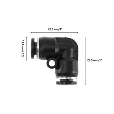 공압 조인트 플라스틱 에어 도구 빠른 연결 피팅 6mm 소켓 4 가지 모양 개/세트, 한개옵션0