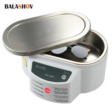 초음파세척기 초음파 클리너 디지털 목욕 쥬얼리 안경 회로 기판 600ml, 없음, 1.30W 미국, 1개