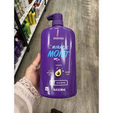 Aussie Miracle Moist Shampoo 오지 미라클 모이스트 샴푸 (Paraben free), 1개, 900ml