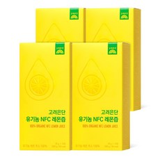 고려은단 유기농 NFC 레몬즙 15포, 4개, 300g