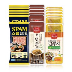 올따옴 CJ 김밥재료세트(스팸 김밥햄 260g+하선정우엉조림130g+하선정 4무 단무지370g)760g 6세트, 130g, 6개