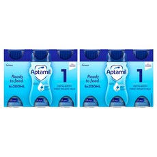 압타밀 1단계 액상분유 200ml 6입 2팩 (총12입), 12개