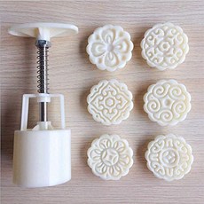 Wois Diy Mooncake 금형 케이크 플랜츠 패스트리 도구 주방 용품 중간 가을 축제 꽃 모양