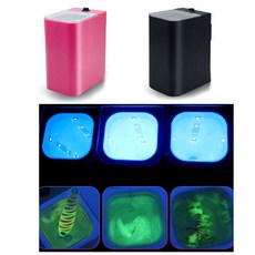 LED 에기축광기 휴대용 UV 축광기 갑오징어 쭈꾸미 문어 낚시 채비 필수품 카킹즈, (01) 블랙, 1개