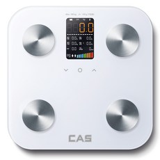 카스 스마트 LED 블루투스 체지방 측정기 체중계, 화이트, BFA-S10