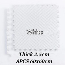 폼 매트 놀이 활동 게임 바닥, 8.60x60cm 8PCS White, 1개
