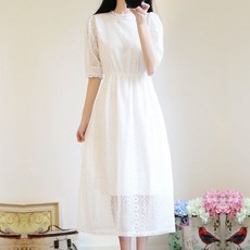 화이트 레이스 리마인드 만삭 돌잔치 수지 드레스 롱원피스 빅사이즈 2XL까지