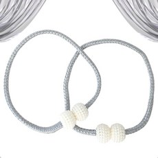 커튼 타이백 고정끈 묶음 인테리어 창문 장식 커튼고정 홀더 걸이 윈도우, 1개, 화이트