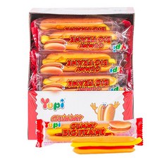 유피 핫도그모양빅플랭크 32g 24입 제리 맛있는 음식모양 과일맛 후르츠 편의점 어린이집 유치원추억의 문방구 간식, 1590_유피 핫도그모양빅플랭크 32g 24입