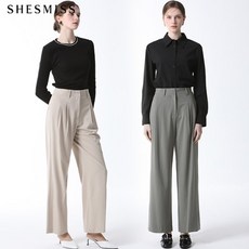 쉬즈미스 투 핀턱 와이드 팬츠 택가격 168000원