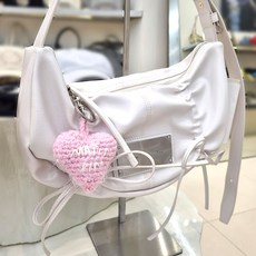 마뗑킴 하프셔링 리본 라운드 백 가방 BAG IN IVORY MK2411BG002MIV