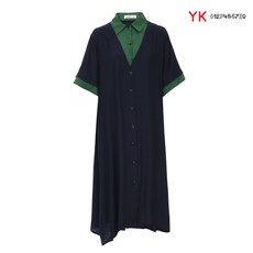 YK YK 루즈 배색 원피스Y202C689-25