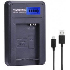 [독일] 캐논 파워샷 G15 G16 G1X용 파워트러스트 NB-10L 배터리 충전기 LCD USB 충전기 G3X SX40 HS, 단일옵션