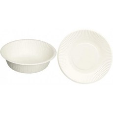 업무용 내츄럴 펄프 종이 그릇 12cm 270ml 50개 진출 NB-12&amp;스탠더드 종이 플레이트 13cm 100장 넣는, 1, 1