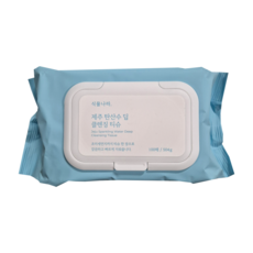 식물나라 제주 탄산수 퀵 앤 딥클렌징티슈 100매, 2개